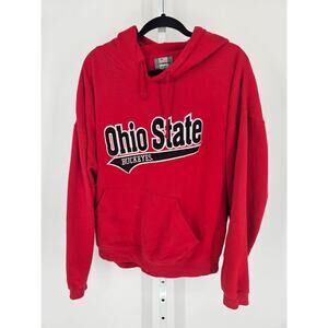 Ohio State Buckeyes Mens Sz XXL Pullover Hoodie Sweatshirt Red Black